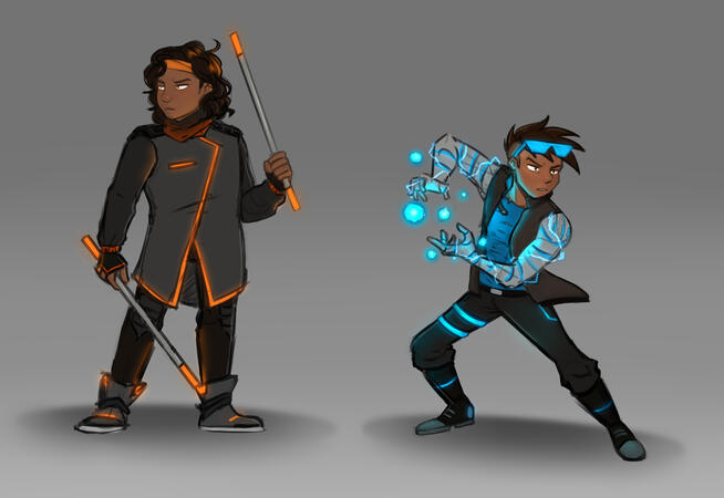 Cyberpunk-ish Character Designs